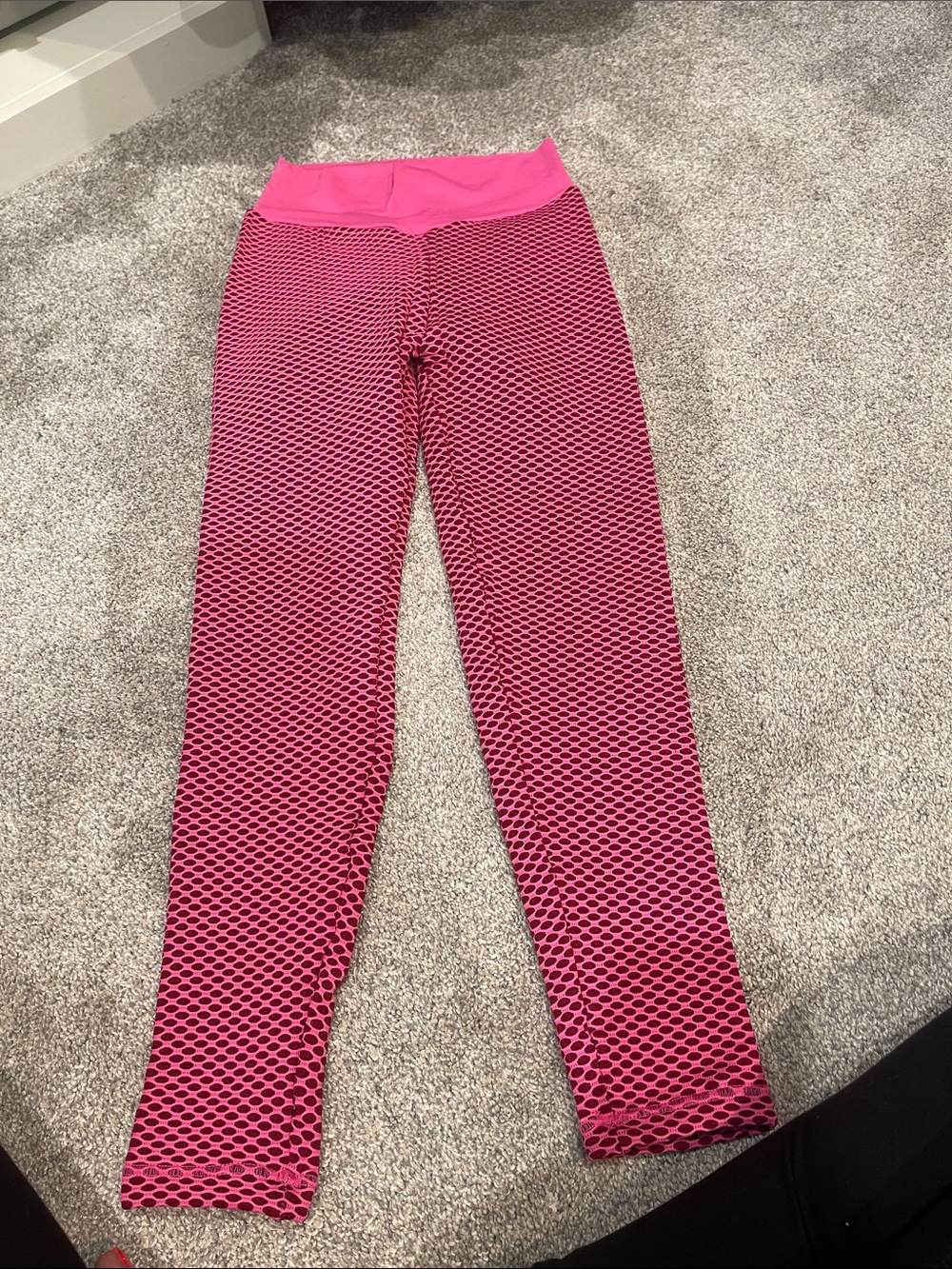 Pink Textured Leggings- Minibeast